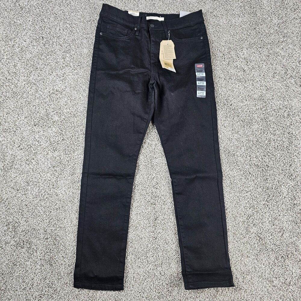 Levis 311 Jeans Womens 10 Short 30x27 Black Shaping Skinny Hyper Soft Stretch